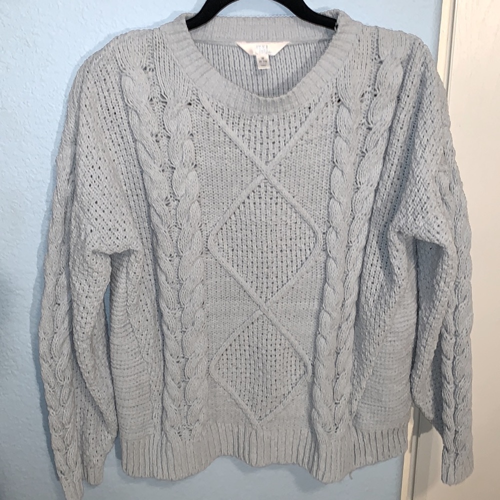 Light blue time and tru knit sweater size medium
